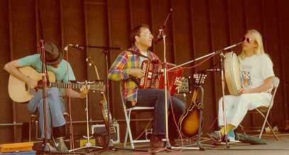 Ted w/ Mark Bickford at Ithaca Festival 1988